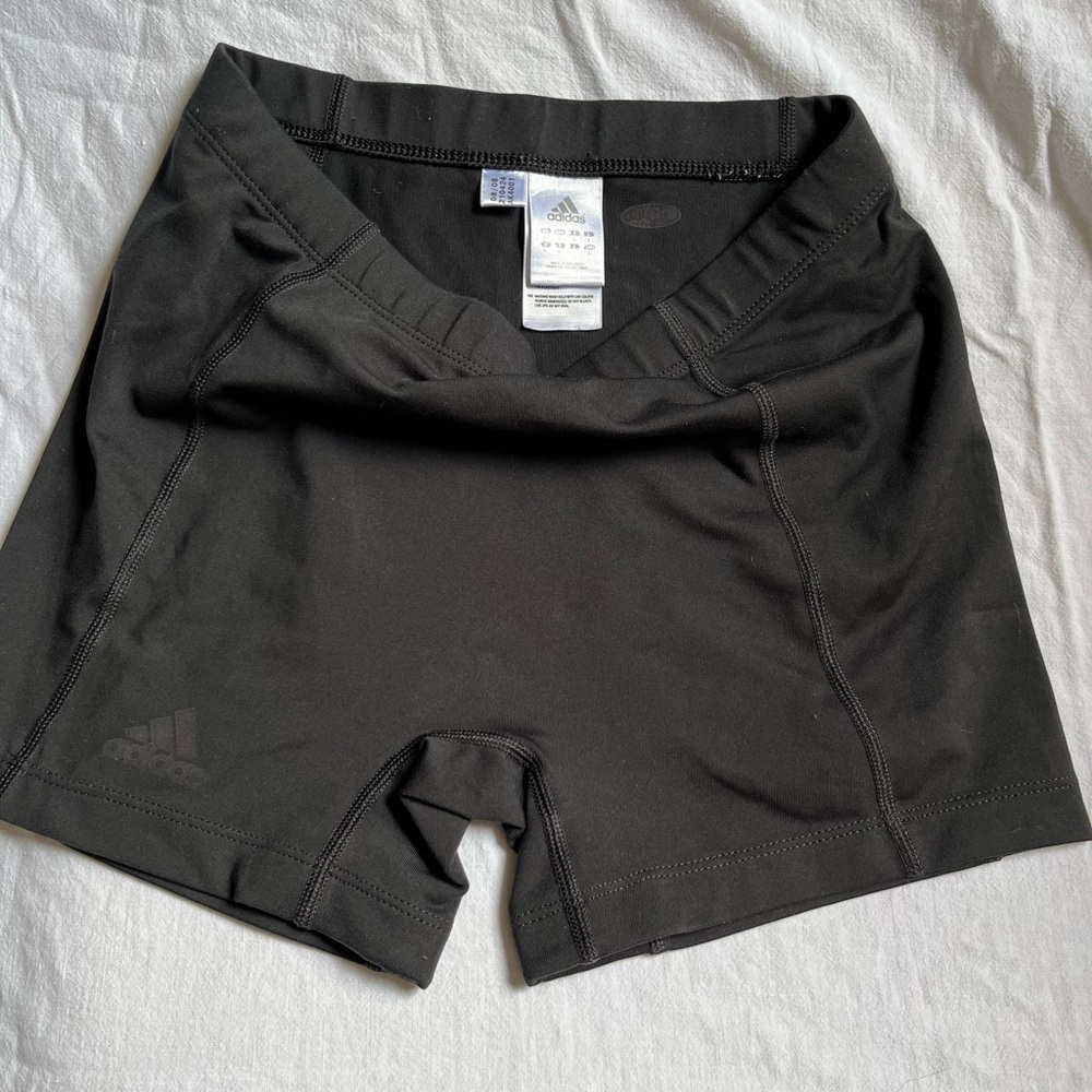 Adidas Girls Athletic Black Shorts